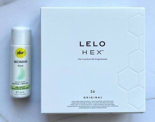 Набор LELO HEX Original 36 Pack + Лубрикант на водной основе pjur Woman Aloe 30 мл SOS1964 фото