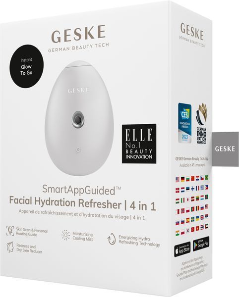 Электронный освежитель для увлажнения лица GESKE Facial Hydration Refresher 4в1 white HB0172 фото