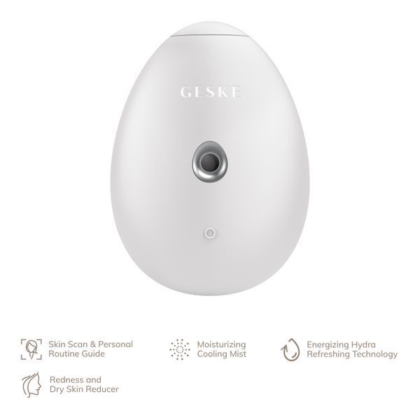 Электронный освежитель для увлажнения лица GESKE Facial Hydration Refresher 4в1 white HB0172 фото