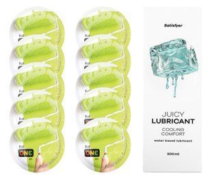 Комплект ONE Color 10 шт. + Лубрикант Satisfyer Juicy Lubricant Cooling Comfort (300 мл) SOS12374 фото