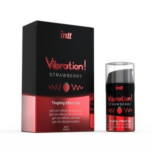 Жидкий вибратор Intt Vibration Strawberry, 15 мл ST5 фото
