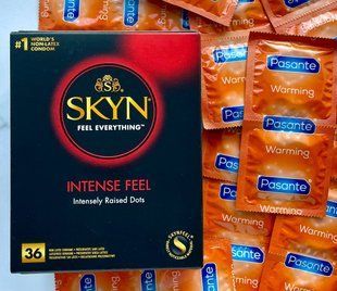 Набір Skyn Intense feel 36 шт + Pasante Warming 20 шт SOS1165 фото