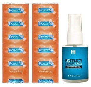 Комплект Pasante Warming 10 шт + SHS Potency Spray (50 мл) SOS14380 фото