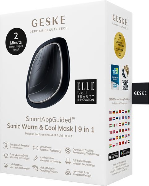Ультразвуковая маска тепло и холод GESKE Sonic Warm & Cool Mask 9 в 1 black HB0102 фото