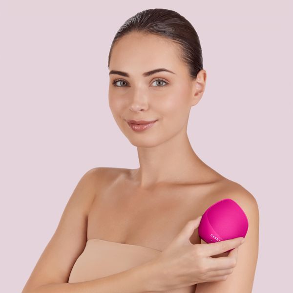 Ультразвуковая щетка для тела и интенсивный пилинг GESKE Sonic Body Brush&Intensive Exfoliator 7в1 magenta HB0355 фото