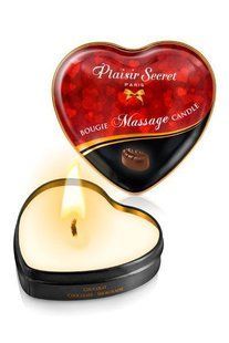 Массажная свеча сердце Plaisirs Secrets Chocolate (35 мл) SO1864 фото