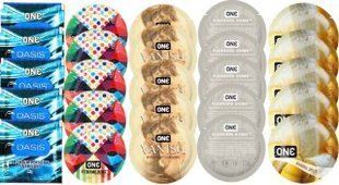 Набор из 25 шт One Oasis Premium + ONE Ribs + ONE Vanish + ONE Dome + ONEBanana SOS8449 фото
