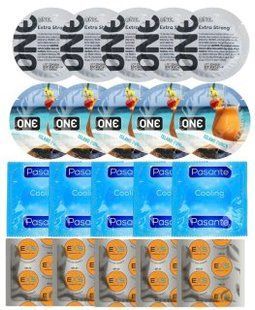 Набор 20 шт ONE Extra Strong + ONE Island Punch + Pasante Cooling + EXS Delay SOS7276 фото