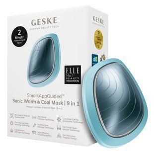 Ультразвуковая маска тепло и холод GESKE Sonic Warm & Cool Mask 9 в 1 turquoise HB0103 фото