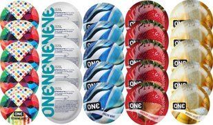 Набір з 25 шт One Extreme ribs + ONE Pleasure Plus + ONE Fresh Mint + ONE Chocolate Strawberry + ONE Banana Split SOS8270 фото