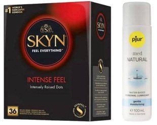 Комплект Skyn Intense feel 36 шт + Pjur MED Natural Glide 100 мл SOS13206 фото