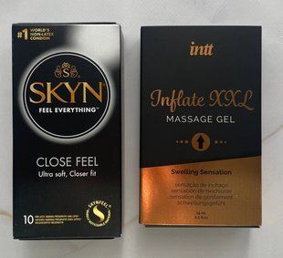 Комплект SKYN Close Feel 10 шт + Гель для стимуляции Intt Inflate XXL (15 мл) SOS2109 фото