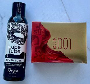 Комплект OLO Red Gold 10 шт + Лубрикант SEMEN LUBE intimate gel, 150 мл Orgie SOS3859 фото