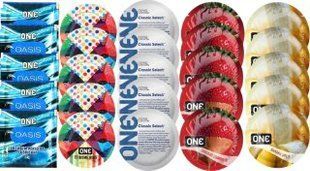 Набор из 25 шт One Oasis Premium + ONE Ribs + ONE Classic + ONEChocolateStrawberry + ONEBanana SOS8470 фото