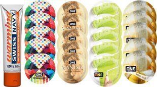 Набор из Swiss Navy Warming 10мл + ONE Ribs + ONE Vanish + ONE Color + ONE Banana SOS8570 фото