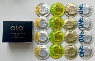 Набір 26 штук OLO Feeling Ultrathin 001 + ONE Super Studs, Glowing Pleasures, Vanish, Classic SOS2208 фото