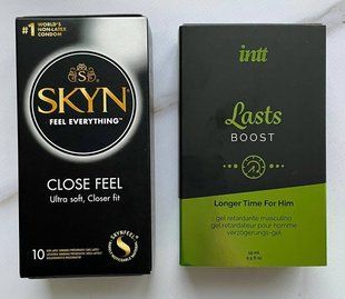 Набір SKYN Close Feel 10 шт - Пролонгатор для чоловіків Intt Lasts (15 мл) SOS2808 фото