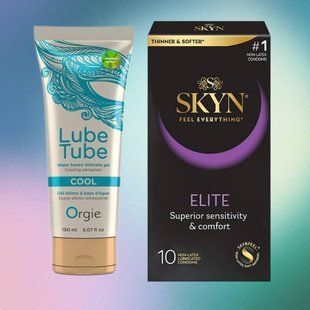 Набір Skyn Elite 10 шт + Лубрикант LUBE TUBE COOL, 150 мл ORGIE SOS4358 фото