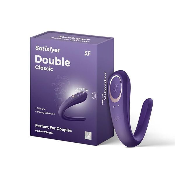 Вібратор для пар Satisfyer Double Classic з одним моторчиком SO1235 фото
