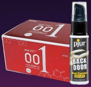 Набор OLO возбуждающий 001 (красный) 10 штук + Сыворотка pjur backdoor Serum 20 мл SOS4690 фото