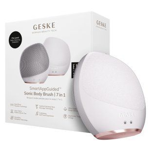Ультразвукова щітка для тіла та інтенсивний пілінг GESKE Sonic Body Brush&Intensive Exfoliator 7в1 starlight HB0359 фото