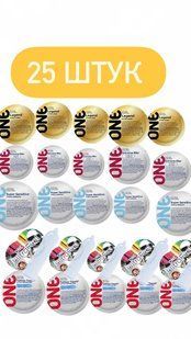 Набір з 25 шт ONE - Legend XL, Extreme Ribs, Super Sensitive, UltraFeel, Tattoo SOS1309 фото