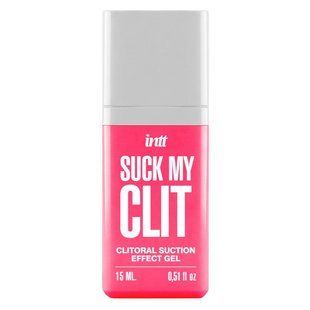 Смоктайзер для клитора Intt Suck My Clit Wild Strawberry (15 мл), клубника, гель с эффектом посасывания SX4002 фото