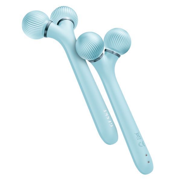 Электронный ультразвуковой ролик для лица GESKE Sonic Facial Roller 4в1 turquoise HB0180 фото