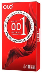 OLO Bare Thin 001 Square в красном цвете с точками 10 штук OL26 фото