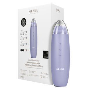 Мікродермабразійний пристрій для видалення чорних цяток GESKE MicroDermabrasion Blackhead Remover 7в1 purple HB0572 фото