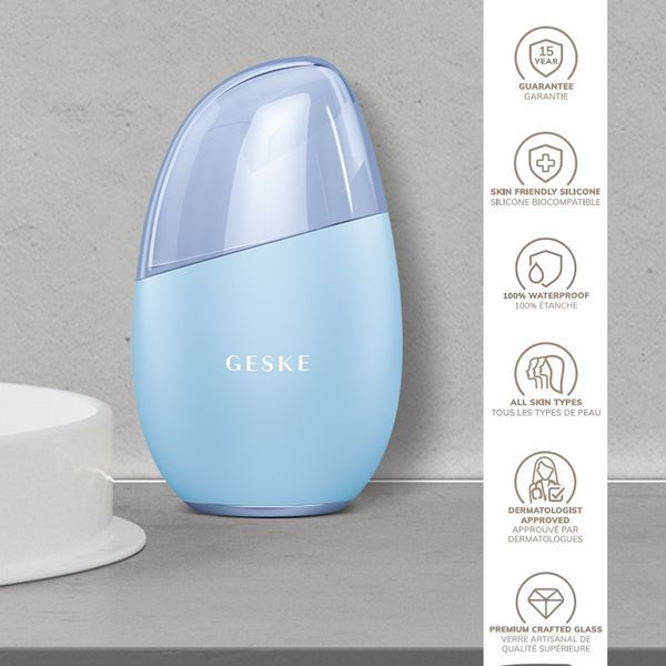 Массажер для лица GESKE Cool&Warm Eye and Face Massager 7в1 aquamarine HB0285 фото
