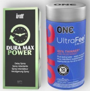 ONE UltraFeel 10 шт - Пролонгатор Intt Dura Max Power (12 мл)  SOS6304 фото