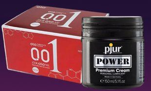 Nabir OLO zbudzhuyuchi 001 (chervoni) 10 shtuk + Lubrykant pjur POWER Premium Cream 150 ml 86 / 5 000 Набор OLO возбуждающий 001 (красный) 10 штук + Лубрикант pjur POWER Premium Cream 150 мл SOS4686 фото