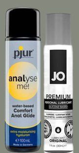 Набір лубрикантів pjur analyse me! Comfort water glide 100 мл + System JO PREMIUM ORIGINAL (30 мл) LB951 фото