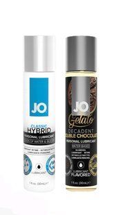 Набір лубрикантів System JO Classic Hybrid (30 мл) + System JO H2O Double Chocolate (30 мл) LB58 фото
