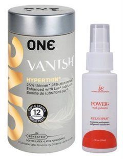Набор из 12 шт ONE Vanish + Пролонгатор Doc Johnson Power+ с Yohimbe Delay Spray For Men (59 мл) SOS9209 фото