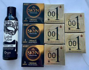 Набір 24 шт OLO Лід і Полум'я 001 + Skyn Original + Лубрикант SEMEN LUBE 150 мл Orgie SOS3851 фото