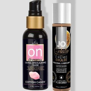 Sensuva Ultra-Stimulating On Insane Cotton Candy (57 мл) + System JO GELATO CremeBrulee (30 мл) LB108 фото