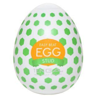 Мастурбатор-яйце Tenga Egg Stud із шестикутними виступами SO5495 фото