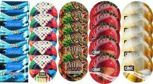 Набор из 25 шт One Oasis Premium + ONE Ribs + ONE Tattoo + ONE Chocolate Strawberry + ONEBanana SOS8462 фото