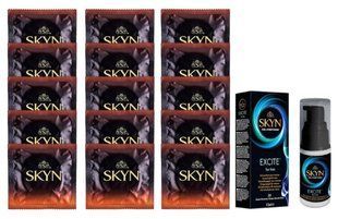Комплект Skyn Warming 15 шт + Skyn Excite Stimulating Gel For Him (15 мл) SOS14491 фото