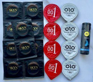Набір 18 штук Skyn, Olo + лубрикант pjur Aqua (30 мл) SOS4000 фото
