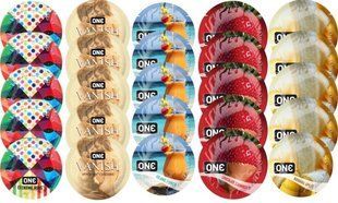 Набір з 25 шт One Extreme ribs + ONE 𝐕𝐀𝐍𝐈𝐒𝐇 + ONE Island Punch + ONE Chocolate Strawberry + ONE Banana Split SOS8260 фото
