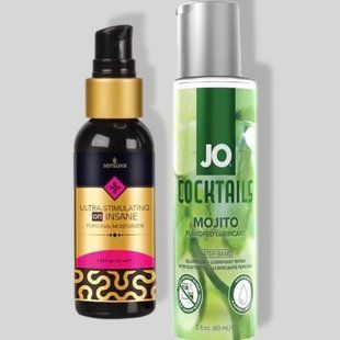 Sensuva Ultra-Stimulating On Insane Original (57 мл) + JO Cocktails Mojito (60 мл) LB360 фото