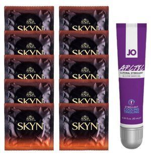 Комплект Skyn Warming 10 шт + System JO Arctic Cooling gel 10 мл SOS14192 фото