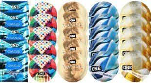 Набор из 25 шт One Oasis Premium + ONE Ribs + ONE Vanish + ONE Fresh Mint + ONEBanana SOS8460 фото