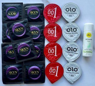 Набір 18 штук Skyn, Olo + лубрикант pjur Woman Aloe (30 мл) SOS3998 фото