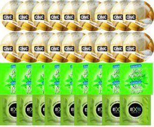 Набір 36 шт ONE Banana Split + Pasante Mint Tingle + EXS EXTREME 3 в 1 SOS7661 фото