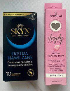 Комплект Skyn Extra Lube 10 шт - Спрей Sensuva Deeply Love You Cotton Candy (29 мл) SOS2895 фото