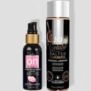 Sensuva Ultra-Stimulating On Insane Cotton Candy (57 мл) + System JO GELATO Salted Caramel (120 мл) LB114 фото